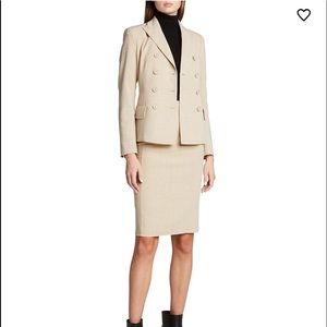 AKRIS Black Wool Double-Breasted Suit Jacket